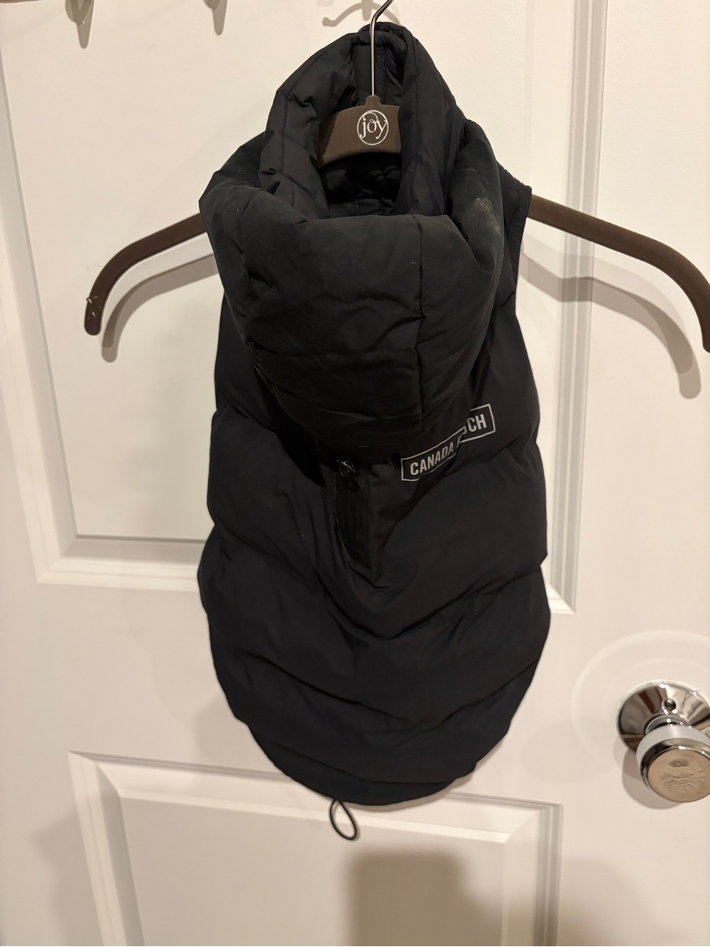Canada Pooch winter waterproof puffer coat - black, size 16
